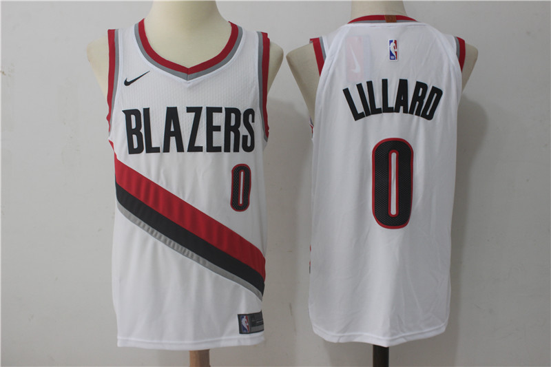Men Portland Trail Blazers #0 Lillard White Game Nike NBA Jerseys->sacramento kings->NBA Jersey